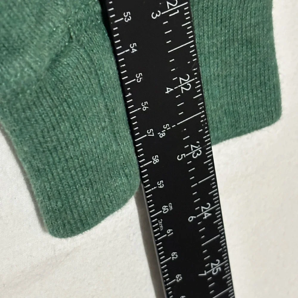 Polo‎ Ralph Lauren Quarter Zip Pullover Mens Medium Green Cotton Knit Preppy